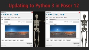 Updating to Python 3 in Poser 12