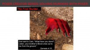 A render of the first murder