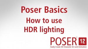 Poser Basics: How to use HDR lighting