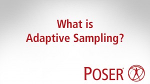 What is Adaptive Sampling in Poser 12?